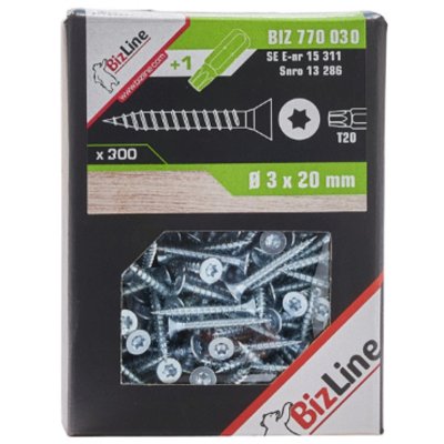 BIZ Schroef 3 x 20 mm torx (300 st)
