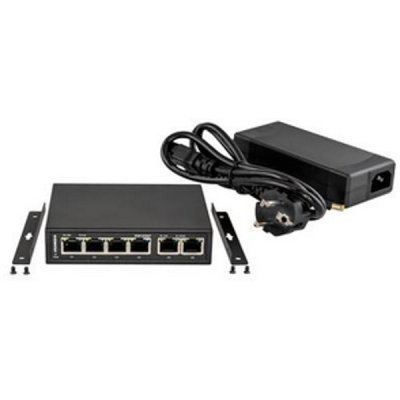 Gigamedia Switch 6-poort POE