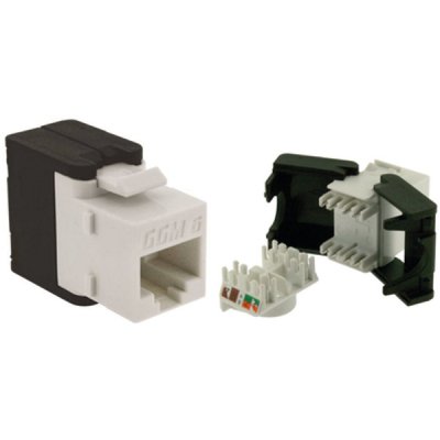Gigamedia Keystone jack UTP Cat6 wit