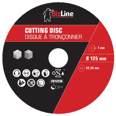 BIZ Slijpschijf metaal 125 mm (10 st)