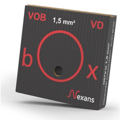 Nexans Draad VD 1.5 zwart (Box 100 m)