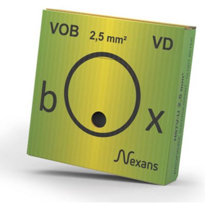 Nexans Draad VD 2.5 geel/groen (Box 100 m)