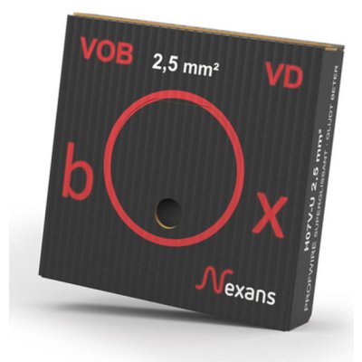Nexans Draad VD 2.5 zwart (Box 100 m)