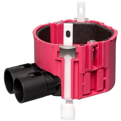 ABB Hollewanddoos brandwerend HW52-F BW rood