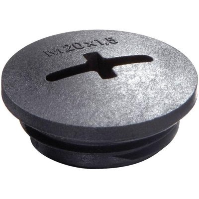 WISKA Blindmoer M20 zwart (100 st)