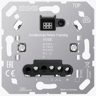 Jung Relaiseenheid 1-kanaal voor intelligent neventoestel