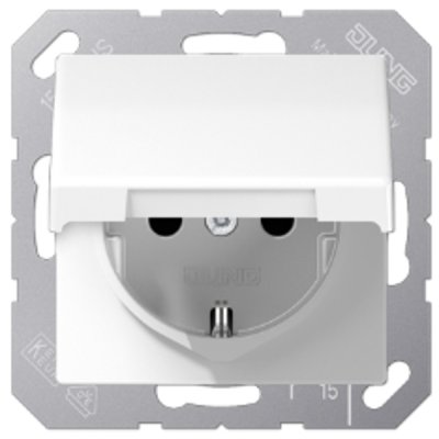 Jung AS500 WCD+klepdeksel wit